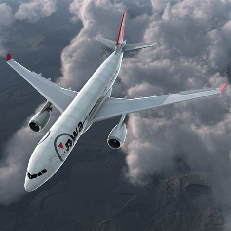 Jet Airliner Airbus A330-200 Northwest Airlines Rigged 3D model | 3D ...
