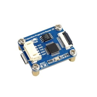 Waveshare High precision Capacitive Fingerprint Reader (B), UART/USB ...