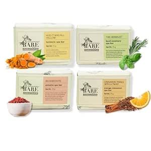 Buy Bare Necessities Handmade Bath Soap | Pack of 4 Cold Processed ...