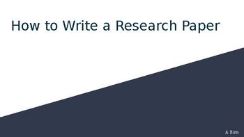 Image result for How to Write Research Paper Presentation