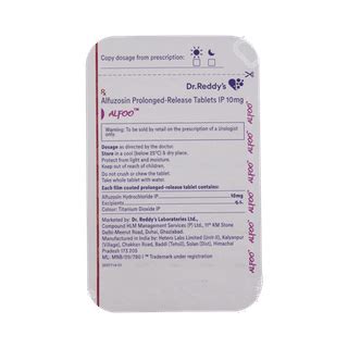 Alfoo Tablet – Benign Prostatic Hyperplasia Treatment