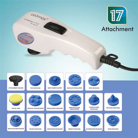 PRO MASSAGE APPARATUS with 17 Attachments – Ozomax