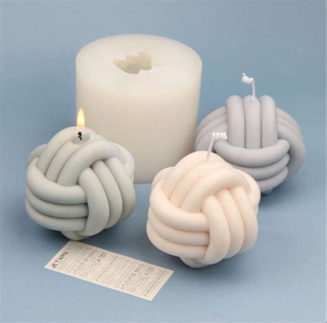 Lyba 3D Knot Candle Silicone Mould