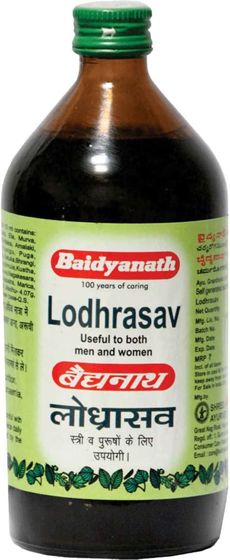 baidyanath lodhrasava Syrup – Sushain