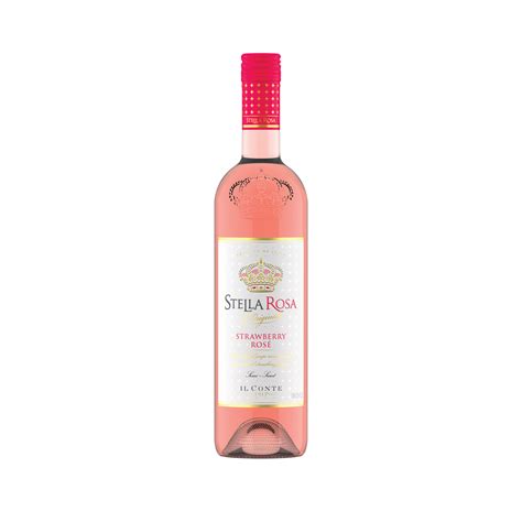 Stella Rosa Strawberry Rose Semi-Sweet Rose Wine 750 ml - Stella Rosa