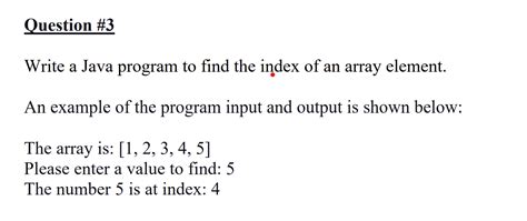 Write a Java Program to Find the Index of an String Array Element 的图像结果