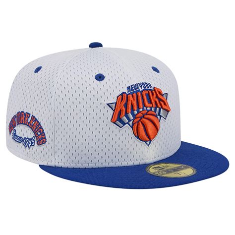 Men's New York Knicks New Era White/Blue Throwback 2Tone 59FIFTY Fitted Hat