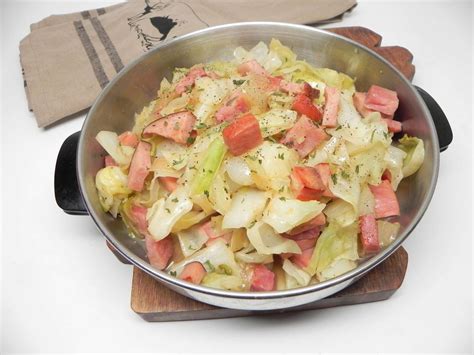 Fried Ham and Cabbage Recipe