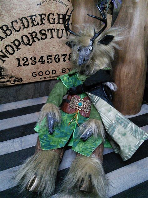 The Horned Prince of the Dark Forest Handmade Pagan God Doll - Etsy