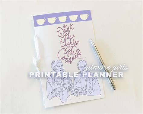 Gilmore Girls Planner, Printable Gilmore Girls Yearly Planner ...