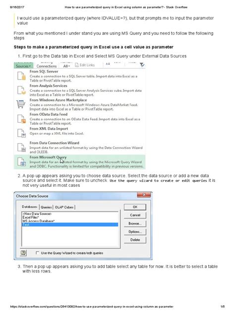 Image result for How to Use Parameter Query Excel