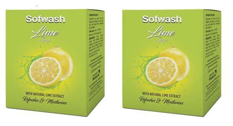 Buy Modicare Sofwash Lime Soap-4 Unit x 75 g each(300gm) Pack of 2 ...