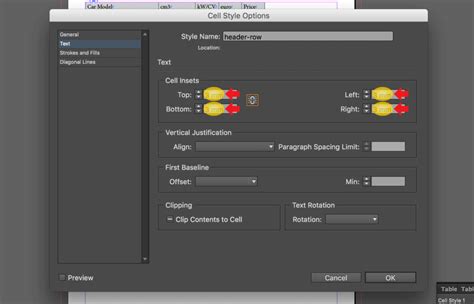 Image result for InDesign Table Styles