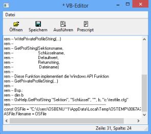 VB Editor