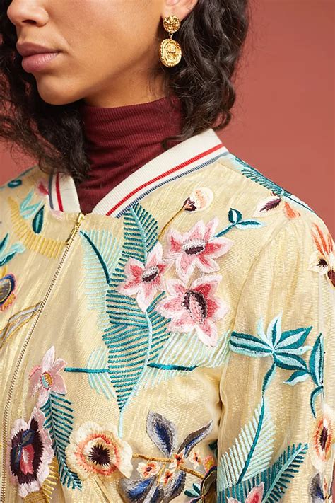 Image result for Embroidered Bomber Jacket