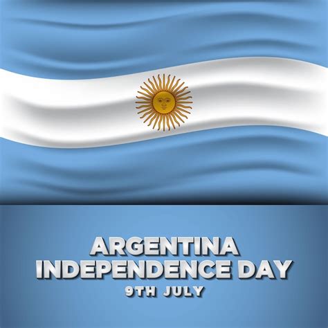 アルゼンチン独立記念日の背景デザイン | プレミアムベクター