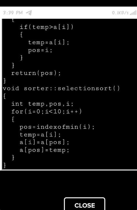 A class sorter contains an arrayof 100 integers. Some of the member of ...