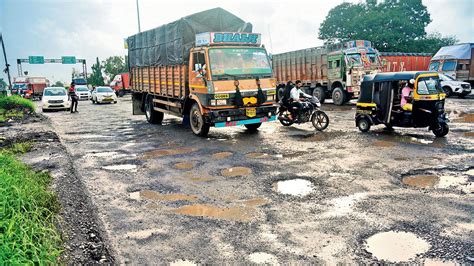 Highway truths: Pothole-filled highway stretch between Mumbai-Vapi ...