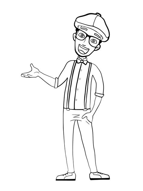 Blippi Coloring Pages