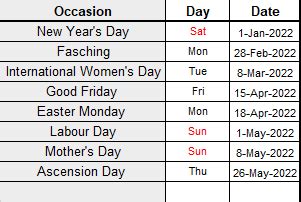 Image result for Excel Count Days excluding Weekends