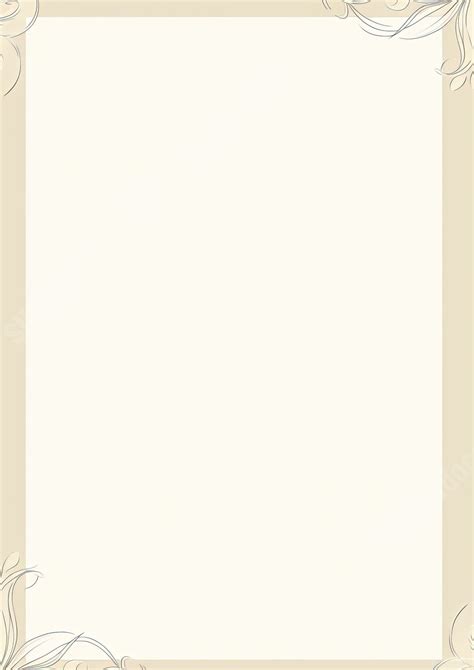 Style Vector Template Page Border And Printable Background in Word ...