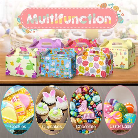 Small Easter Box 24-Pack Easter Bunny Treat Boxes - Cute Assorted Color ...