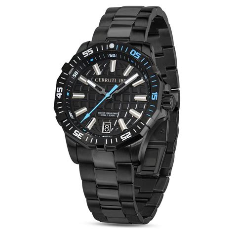 Buy Online Cerruti 1881 Black Dial Stainless Steel Strap Watch for Men ...