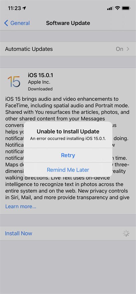 Image result for Problem Installing iOS 15 On iPad
