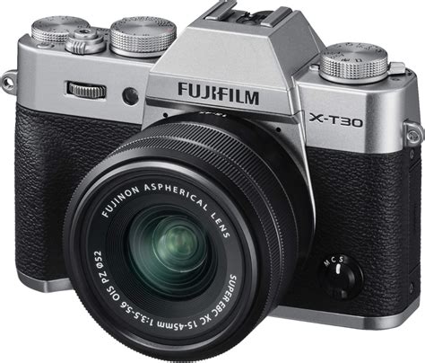 Best Buy: Fujifilm X Series X-T30 Mirrorless Camera with 15-45mm Lens Silver 16619061