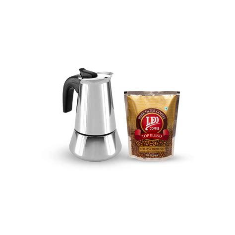 6 Cup percolator Combo - Leo Coffee