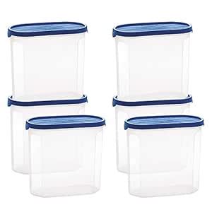 Buy Cello Modustore Oval Storage Containers, 1.8L, Safe Plastic, Set of ...