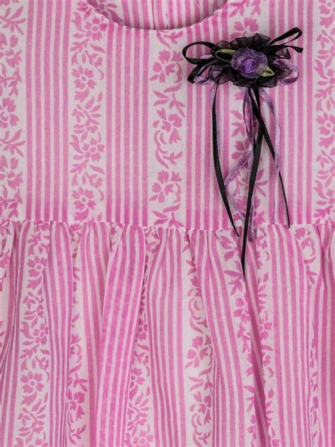 Girls Orange Printed Dress 12634 | Peppermint