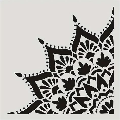 Stencils: Shop Online Square Mandala Stencil for Wall and Craft ...