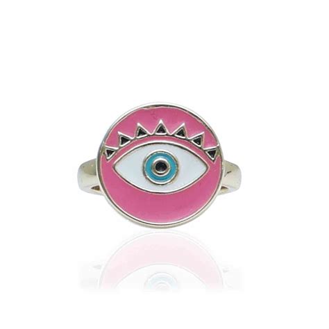 Evil Rings | Pink Ring | Gold Plated Evil Ring for Women | Artificial ...