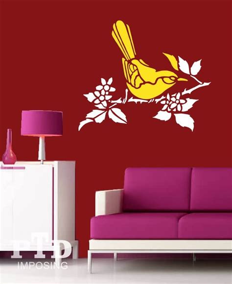 PTD Imposing | Bird Wall Painting Stencils for Wall and Home Decor, Re ...