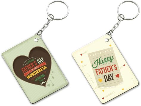 Ucard Fathers Day Keyring Set of 2 : Amazon.in: Fashion