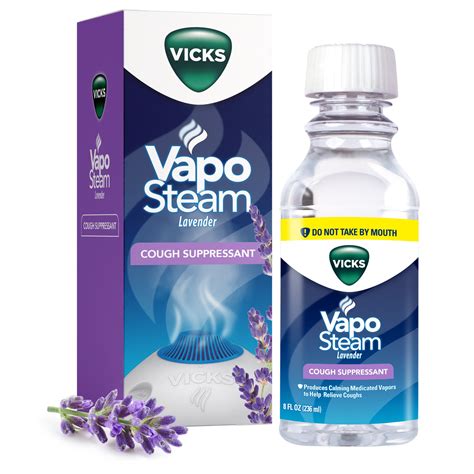 Vicks VapoSteam Liquid for Humidifiers & Vaporizers, Cough Suppressant with Camphor, Humidifier ...