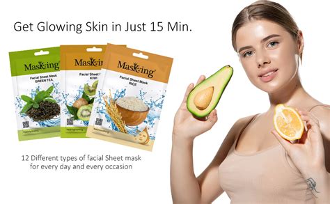Buy MasKing Beauty Facial Sheet Mask| Natural Sheet Mask Ingredients ...