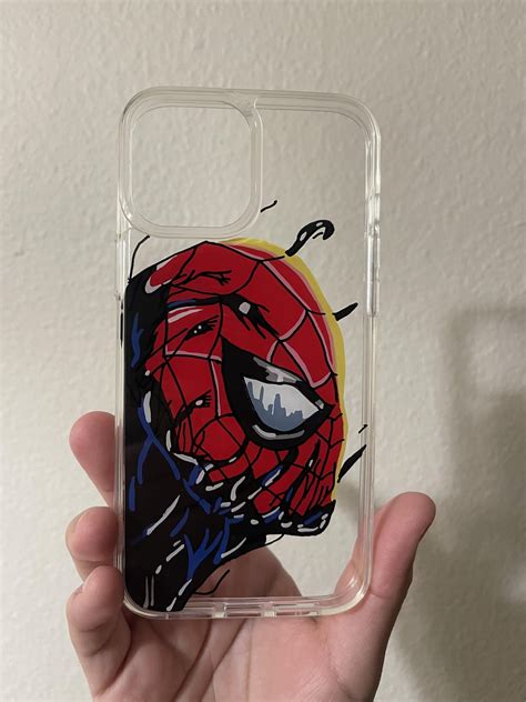 My Spider-Man Phone Case I Painted : r/Spiderman
