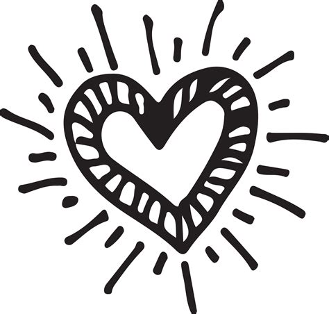 Hand drawn Heart icon sign symbol design 10154907 PNG