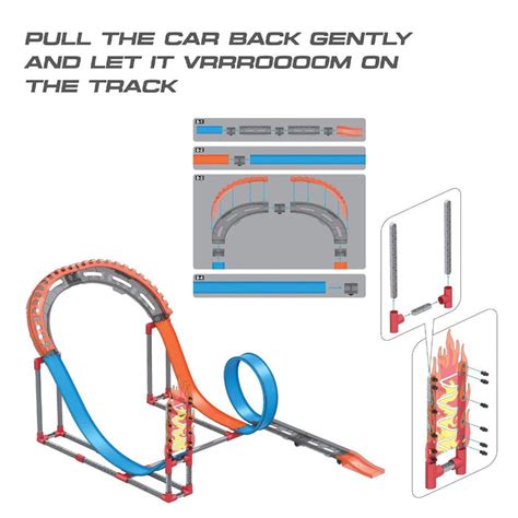 Playzu High Speed Pull Back Track Set - Rally — Toycra