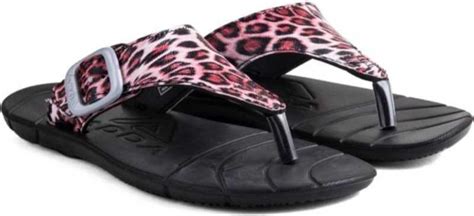 Adda Brand Women's Tigeress-1 Flipflop Slippers (Black/Pink) :: RAJASHOES
