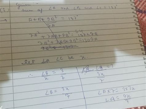 . In a quadrilateral ABCD, the angles at the vertices A, B and C are in ...