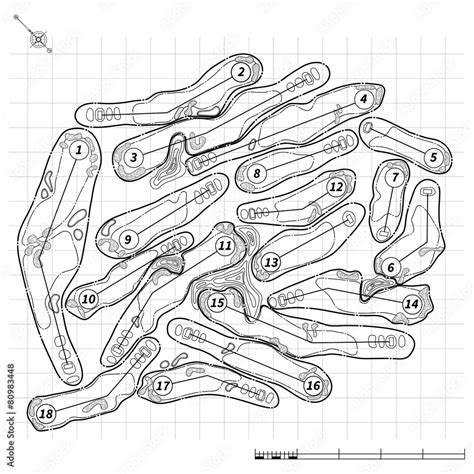 Golf Course Layout Maps 的图像结果