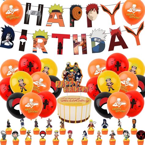 Atpata Funky Naruto Fighter Theme Kids Birthday Decoration Party Foil ...