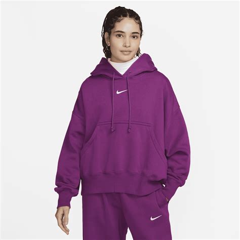 Nike Sportswear Phoenix Fleece Over-oversized Pullover Hoodie In Purple ...