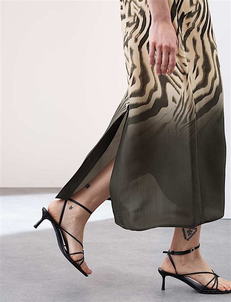 Buy Animal Print Round Neck Midi Column Dress at Marks & Spencer