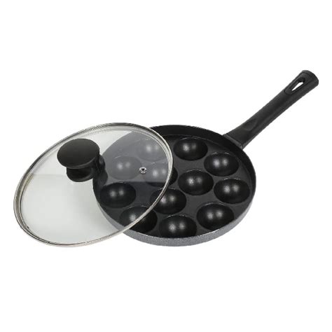 Tosaa Non-Stick Heavy Duty Aluminium 12 Cavity Appam Patra Paniyarakkal ...