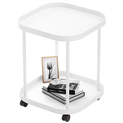 Modern Side Table on Wheels: Stylish and Mobile Storage Solution