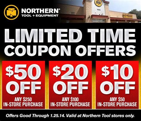 Northern Tool + Equipment - Looking for some store coupons? Get them ...